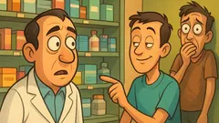 Anedota: farmacêutico entra e vê um petrificado