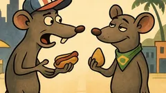 Piada: Rato americano encontra rato brasileiro