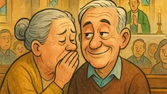 Piada: Durante a missa, uma velhinha...