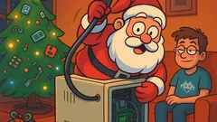 Piada: Papai Noel desce pelo modem...
