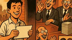 Anedota: Depois de um ano na capital...