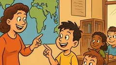 Piada: Joãozinho, mostre no mapa a América