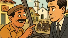 Anedota: Agente secreto procura Manoel no táxi