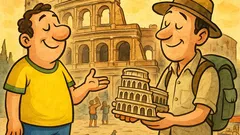 Piada: Dois brasileiros encaram o Coliseu