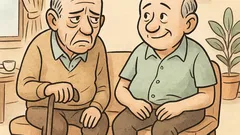 Piada: Dois velhinhos conversam no asilo