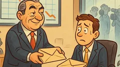 Anedota: Presidente novo recebe três envelopes