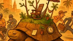 Piada: A tartaruga não faz nada...